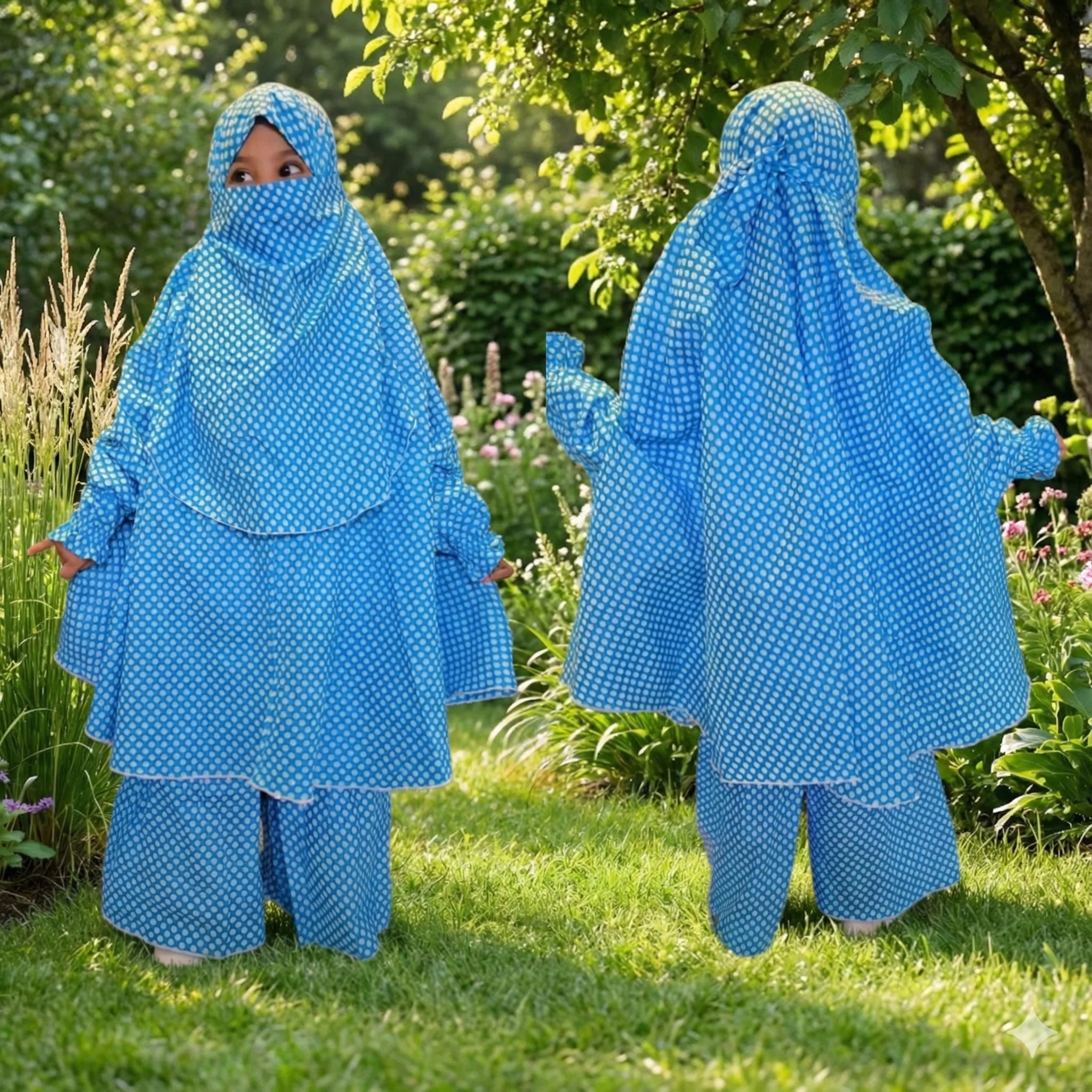 Kids Cotton Khimar Set KCK116